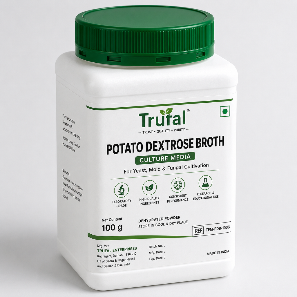 Trufal Potato Dextrose Broth (PDB) Powder, 100 g | Liquid Culture Medium for Yeast, Mold & Fungal Cultivation